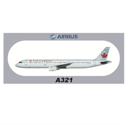 RBF Air Canada A321 sticker 20x8.8cm S-R-A321-GIUE