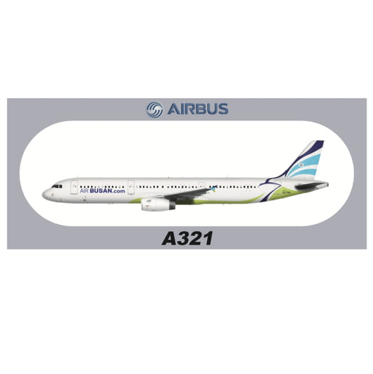 RBF Air Busan A321 sticker 20x8.8cm S-R-A321-7761