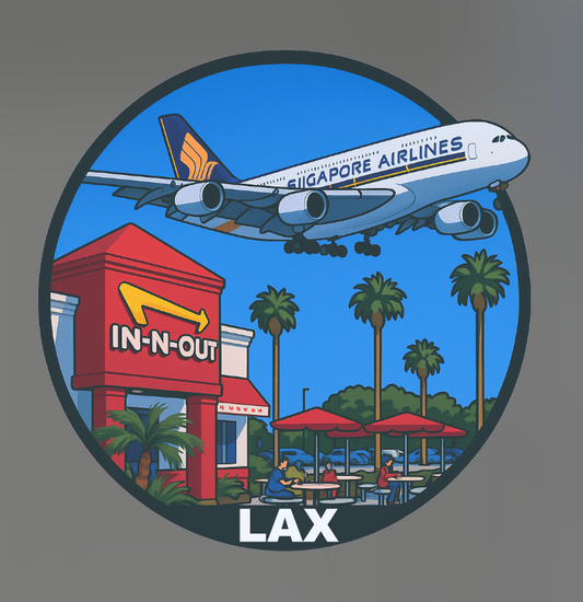 RBF LOS ANGELES LAX sticker 10cm S-NOLA