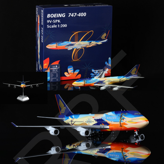 RBF SQ 1:200 Singapore B747-400 9V-SPK L2001 全球免運