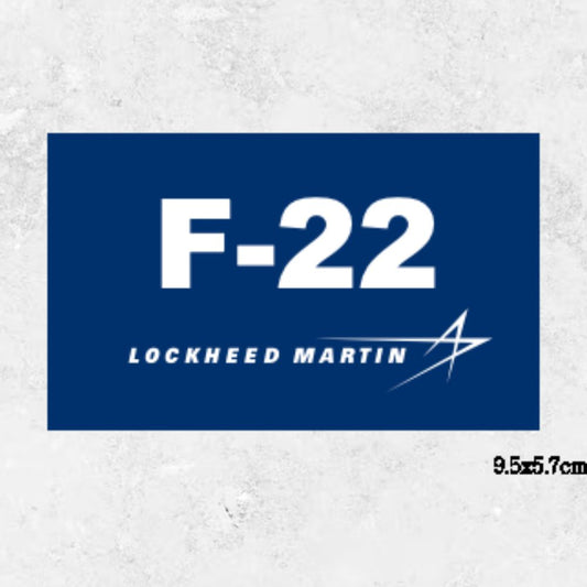 RBF F-22 STICKER 9.5x5.7cm S-F22