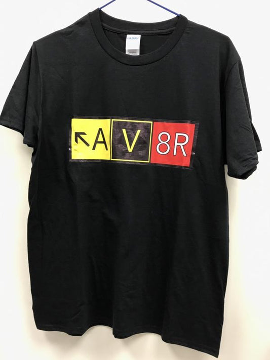 RBF AV8R AVIATOR BLACK T-SHIRT Size L T-AV8R-BK-L