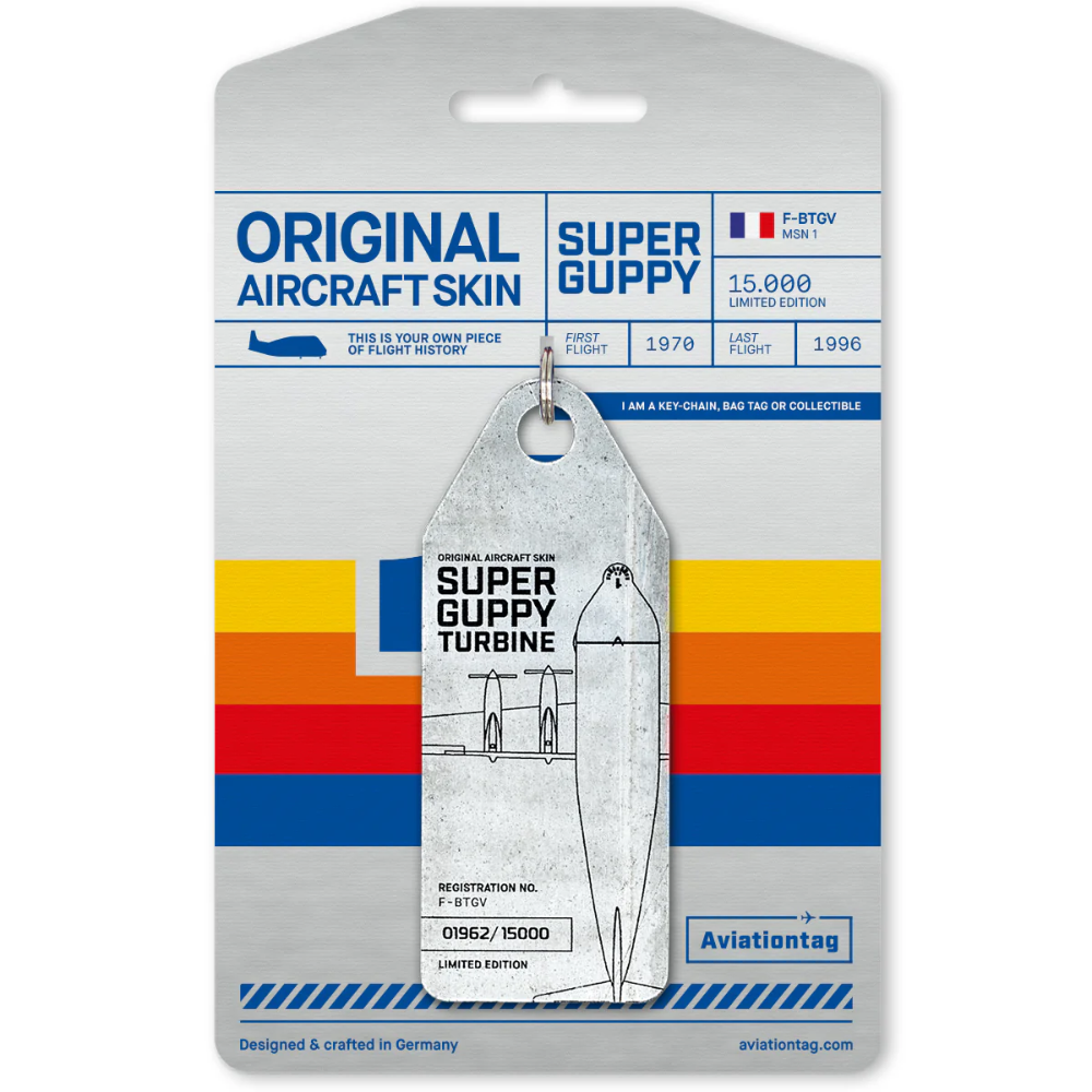 RBF AVIATIONTAG Super Guppy Silver 4260411671633A
