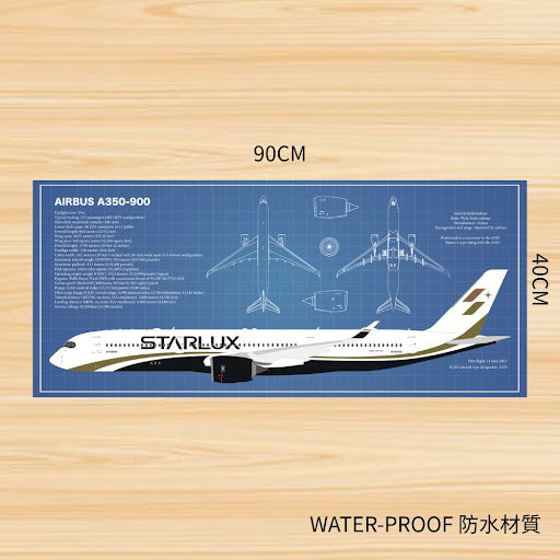 RBF 絕版 A350-900 DESK PAD 90x40cm 桌墊 PAD9040-A359-501 全球免運