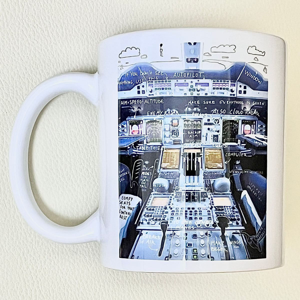 RBF AIRLINER COCKPIT MUG MUG-COCKPIT