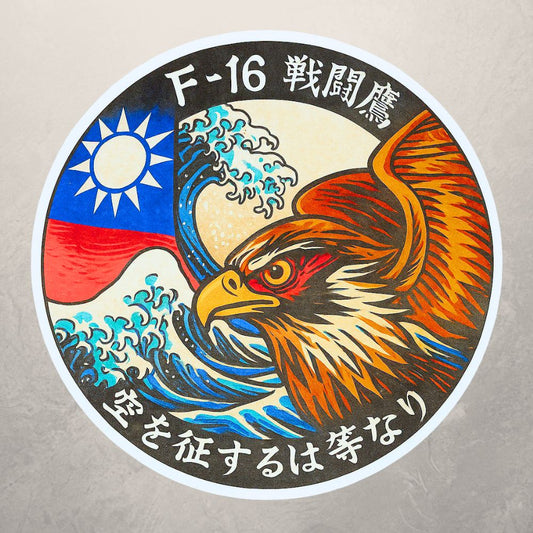 RBF現貨 ROCAF F-16 sticker 7cm 貼紙 S7-RC16UE 全球免運