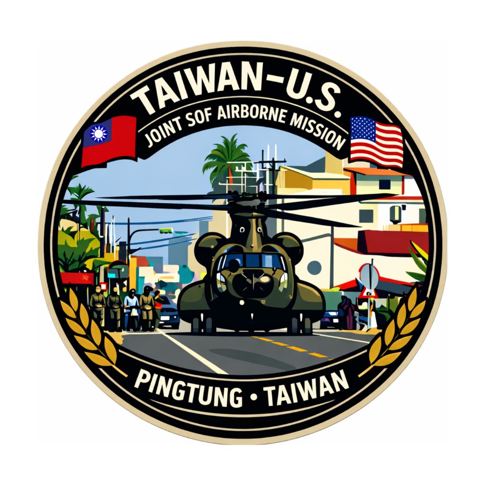 RBF Taiwan x US mission 7cm sticker S7-JSAMPT