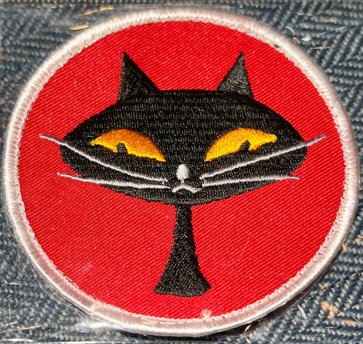 RBF BLACK CAT SQ PATCH ARM-BCSQ
