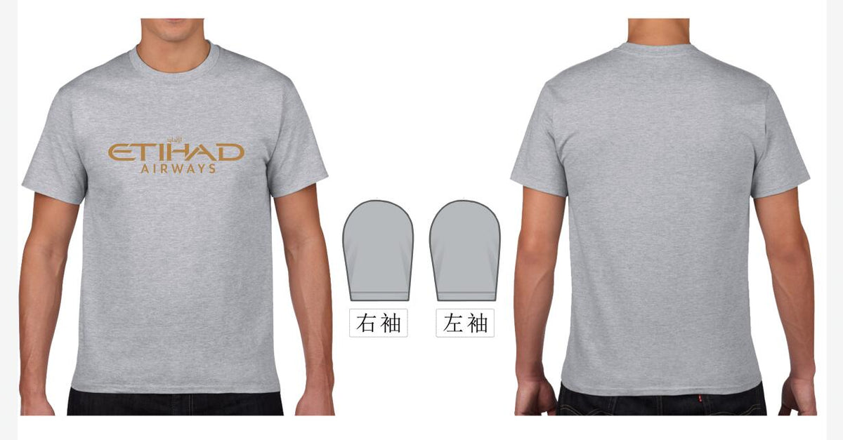 RBF絕版 ETIHAD T-SHIRT L SIZE,GREY T-G-ETIHAD-L 全球免運