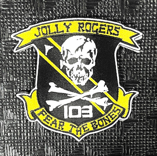 RBF JOLLY ROGERS 10CM PATCH ARM-JRFTB