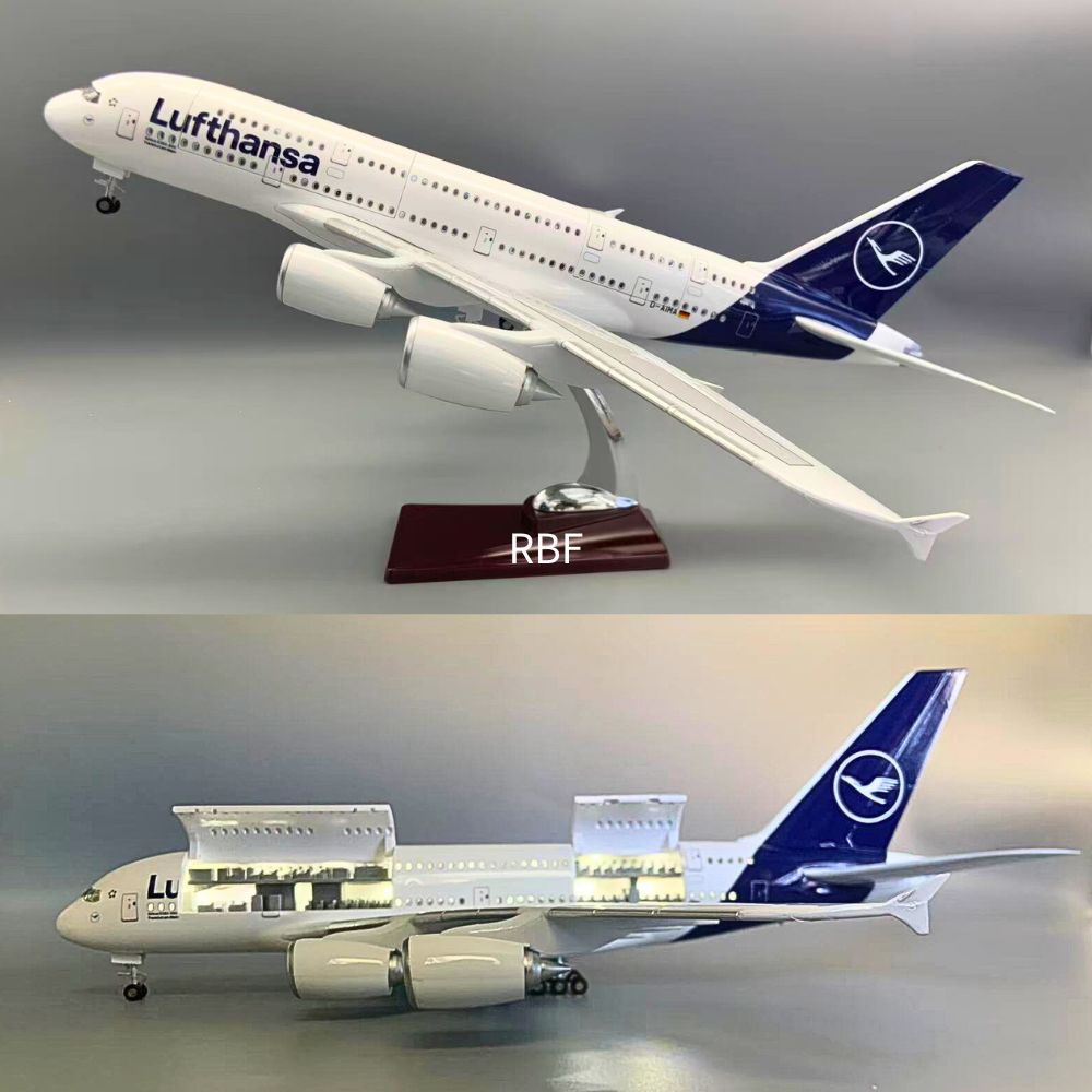 RBF 絕版 1:160 A380 LUFTHANSA CUTAWAY MODEL A121-2 全球免運