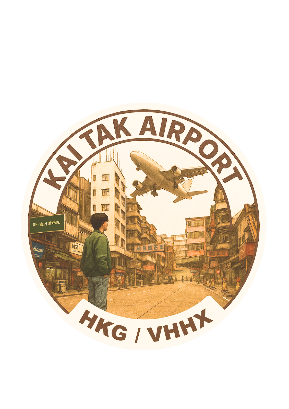 RBF現貨 KAI TAK STICKER 10CM 貼紙 S-KTAHVT 全球免運