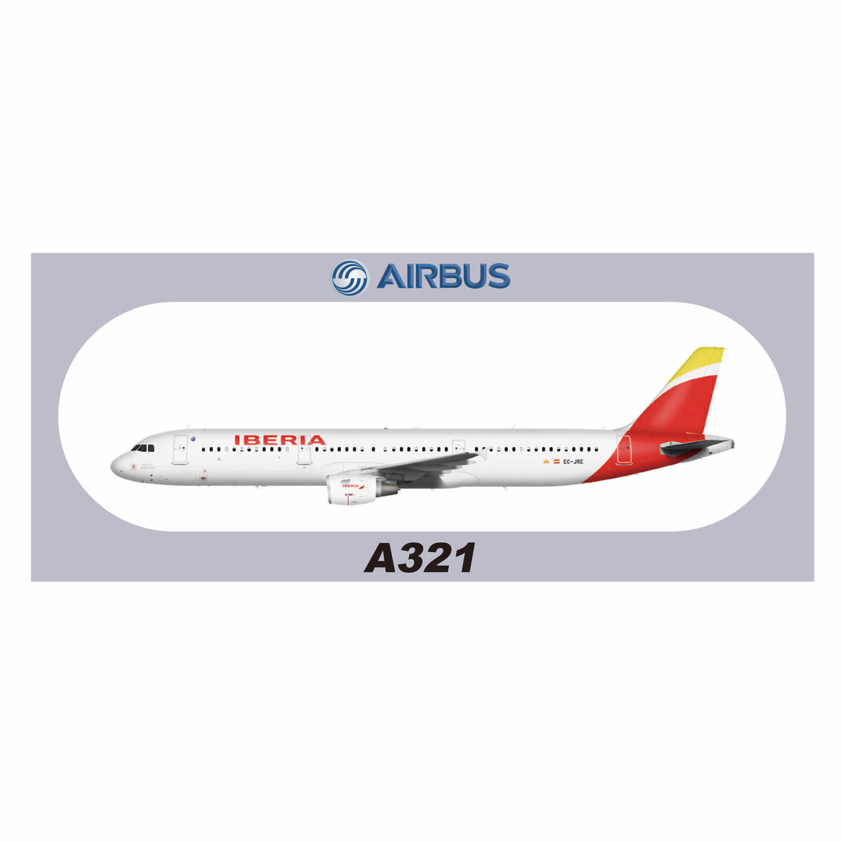 RBF現貨 IBERIA A321 20x8.8CM STICKER 貼紙 S-R-321-IGK 全球免運