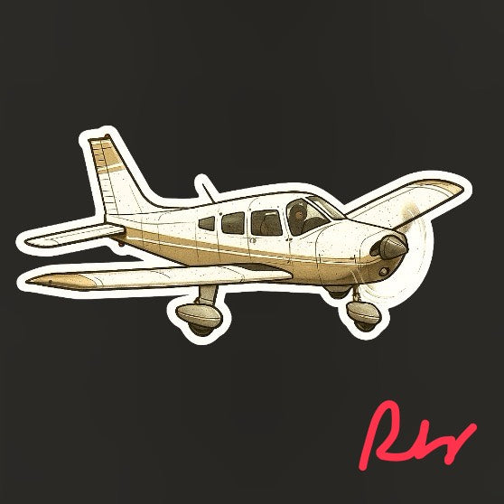 RBF現貨 PA-28 10CM STICKER 貼紙 S10-PA28 全球免運