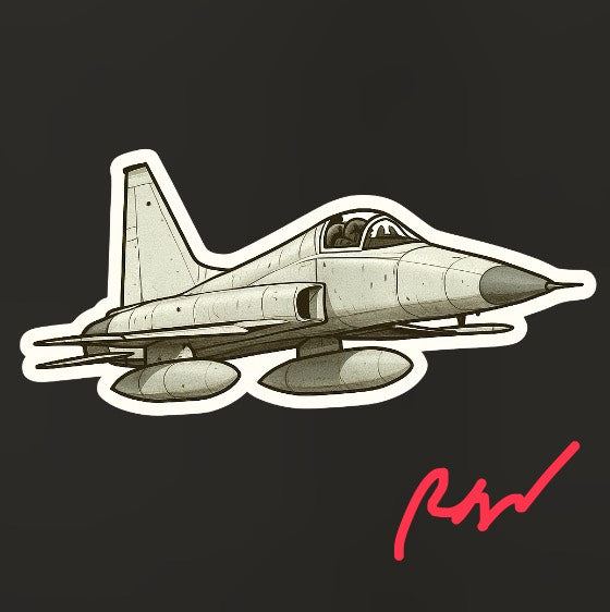 RBF現貨 F-5 10CM STICKER 貼紙 S10-F5 全球免運