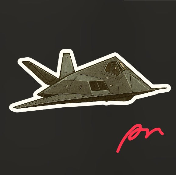 RBF F-117 10CM STICKER S10-F117
