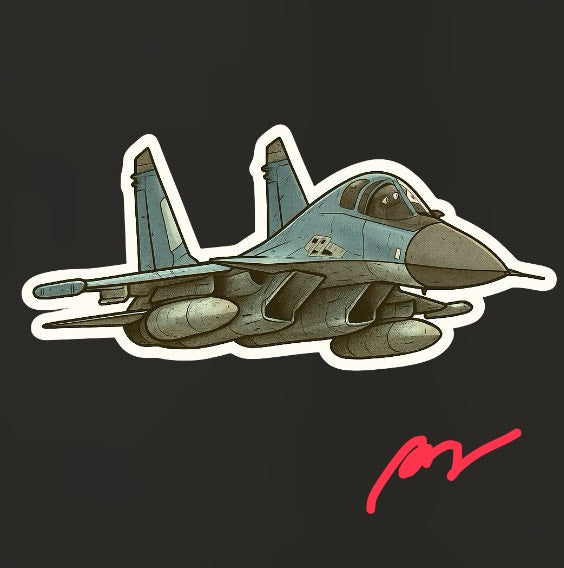 RBF現貨 SU-34 10CM STICKER 貼紙 S10-SU34 全球免運
