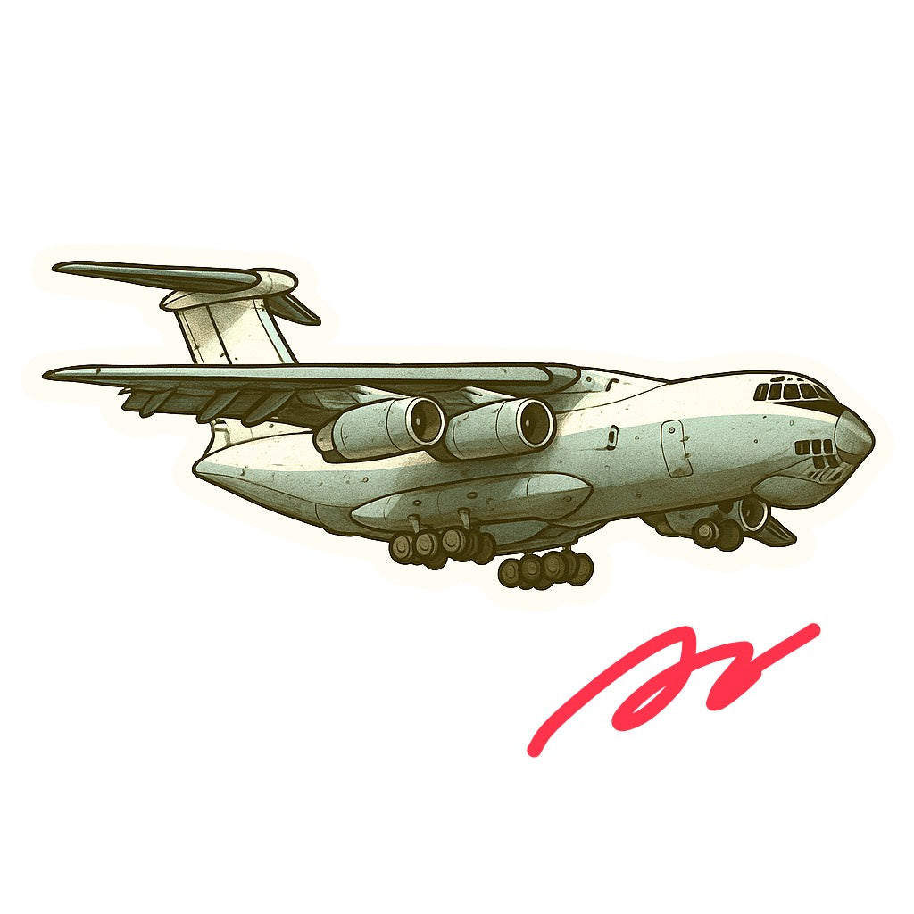 RBF現貨 IL-76 10CM STICKER 貼紙 S10-IL76 全球免運