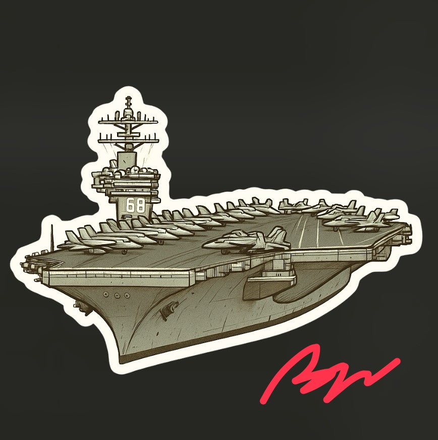 RBF現貨 NIMIZ CVN-68 10CM STICKER 貼紙 S10-NMZ 全球免運
