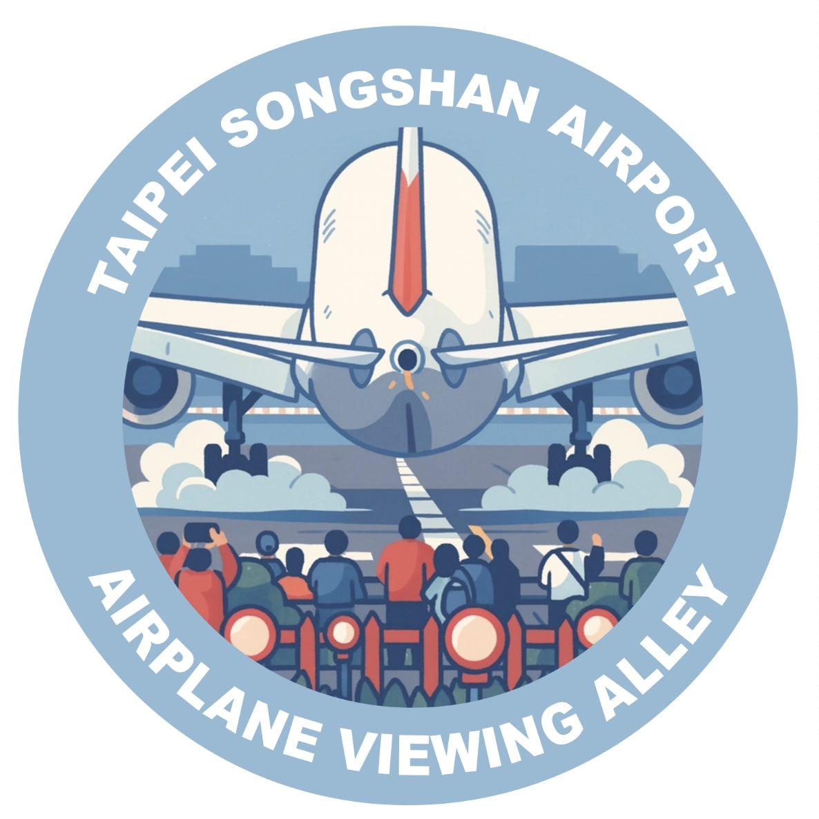 RBF SONGSHAN AIRPORT 10CM STICKER S10-TSAAVA