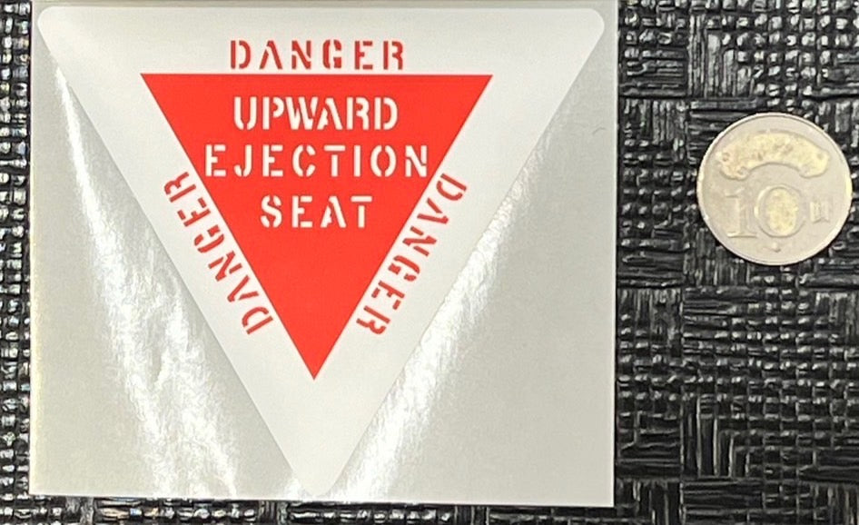 RBF DANGER EJECTION STICKER 10CM S-DUES
