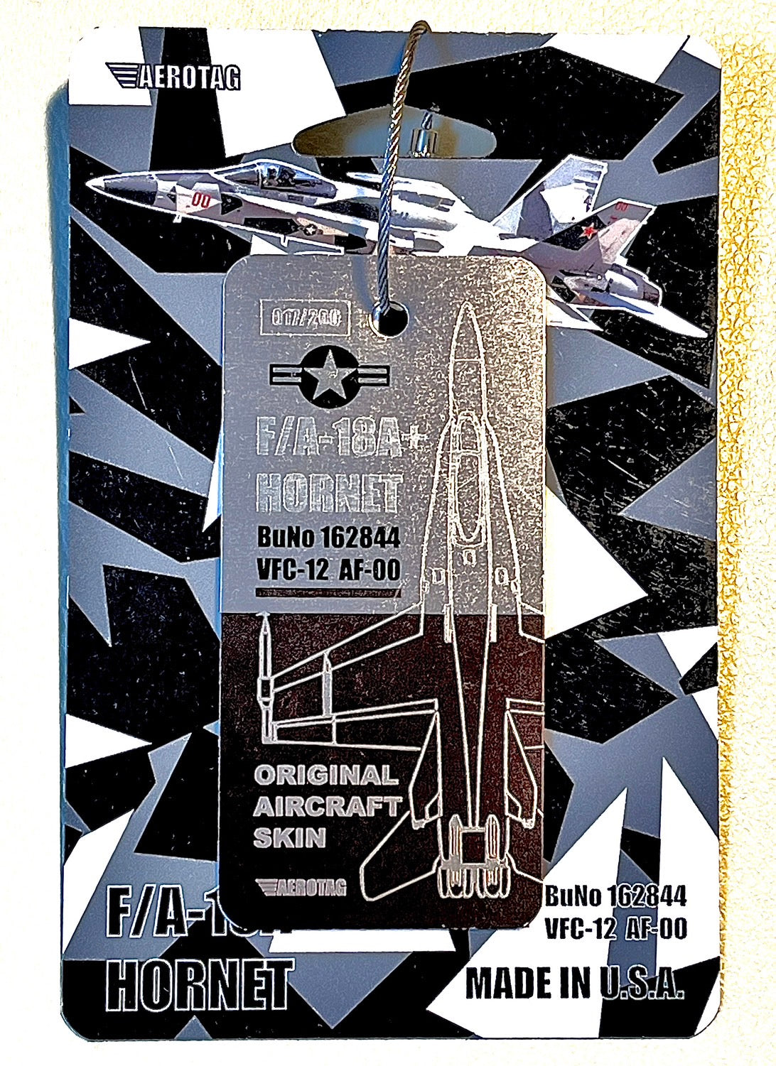 RBF現貨 F/A-18+ USN FUSELAGE TAG 蒙皮鑰匙圈 TAG-F18A-USN 全球免運