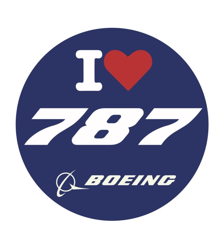 RBF現貨 I LOVE 787 7CM STICKER 貼紙 S-C-LV787 全球免運