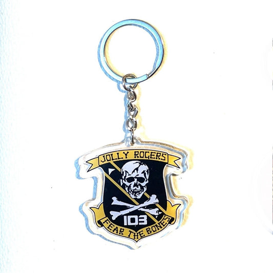 RBF JOLLY ROGERS 5CM KEY CHAIN K-JRFTB