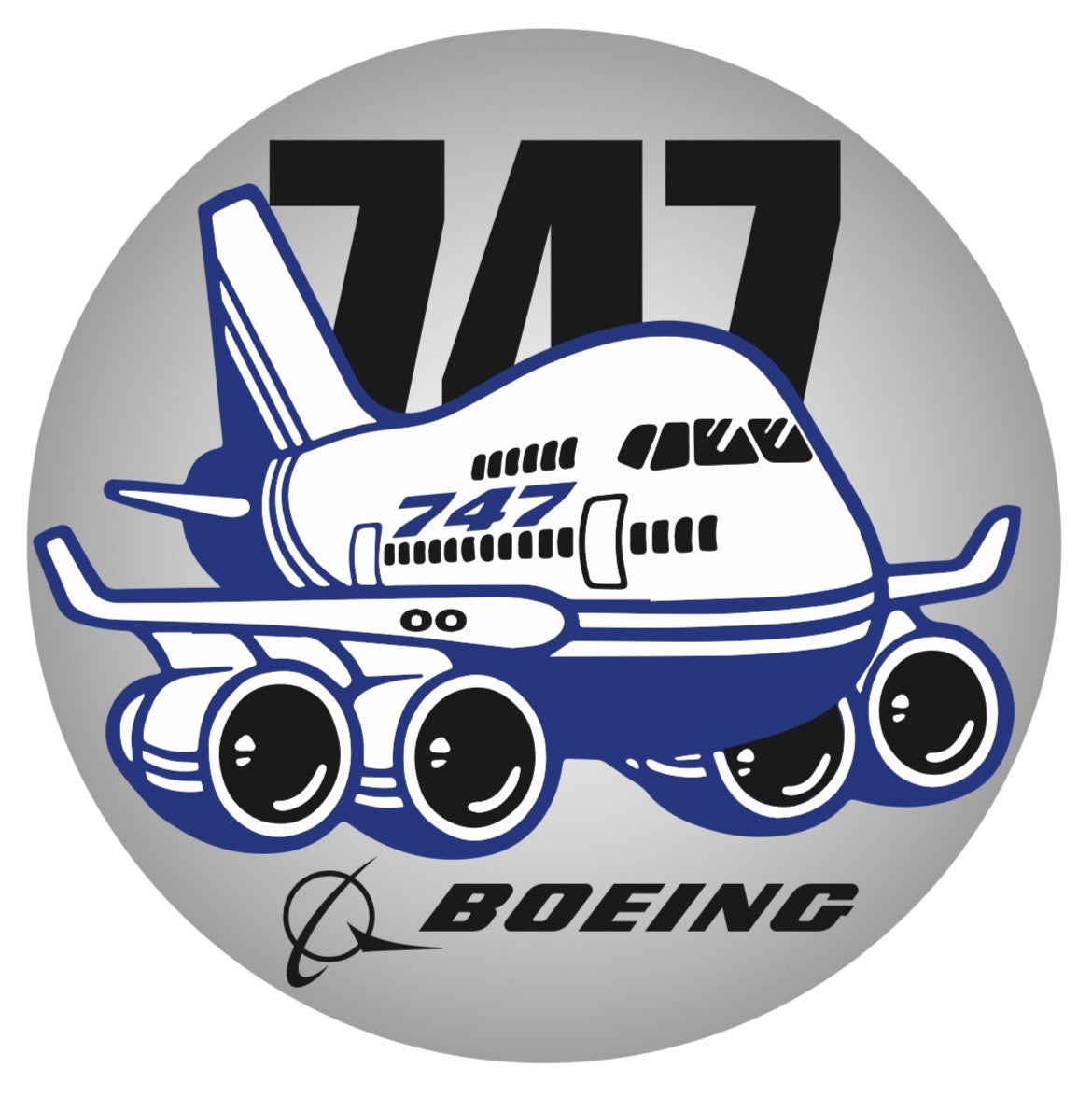 RBF現貨 BOEING 747 10CM STICKER 貼紙 S-C-747 全球免運