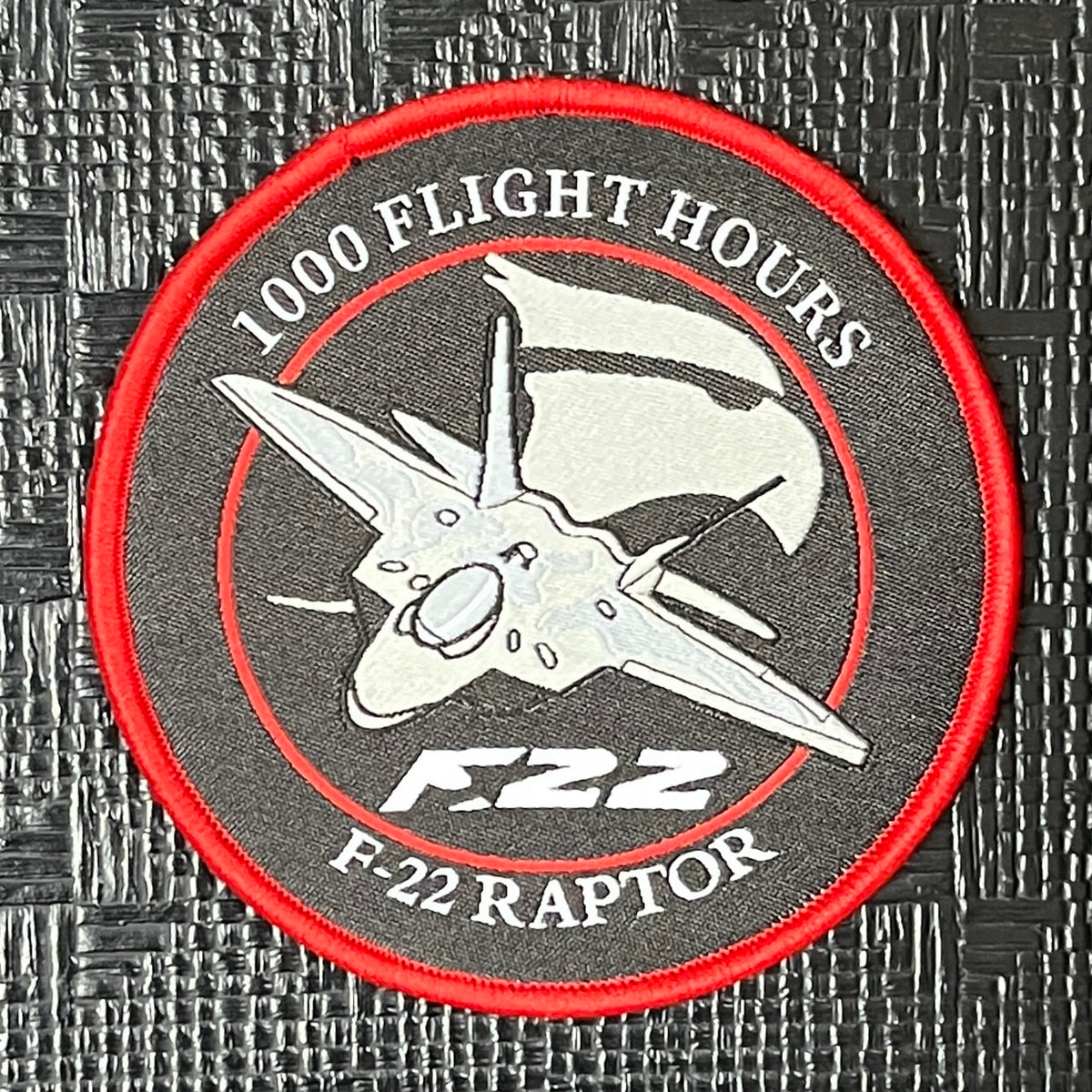 RBF現貨 F-22 1000 hour patch 10cm 臂章 ARM-1KFHF22 全球免運