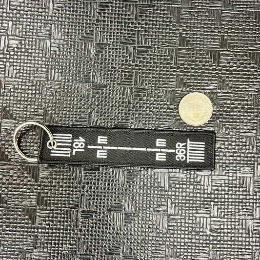 RBF RUNWAY 18L 36R KEY RING K-18L36R