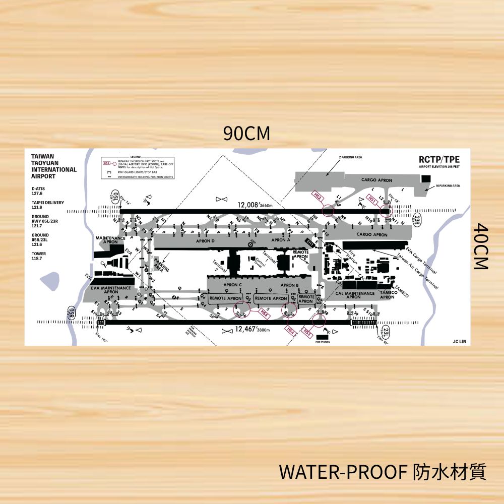 RBF TPE RCTP pad 90x40cm 航空桌墊 PAD9040-RCTP 全球免運 Free Shipping Worldwide