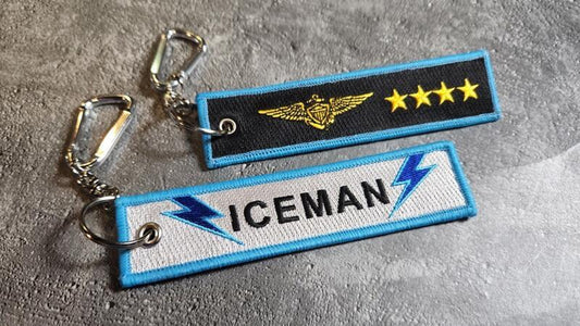 RBF ICEMAN TOP GUN KEY CHAIN K120-ICE