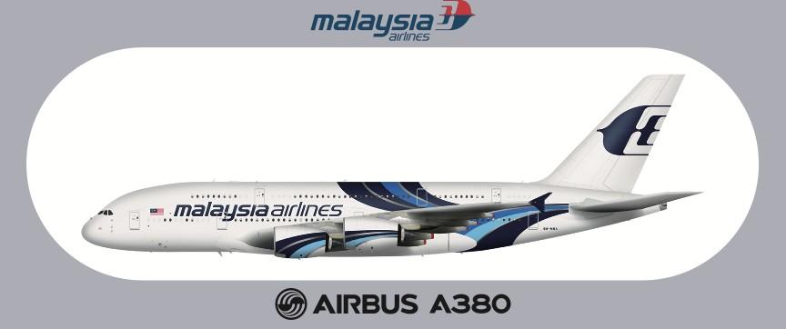 RBF MALAYSIA A380 20*8.8CM STICKER S-R-380-MH