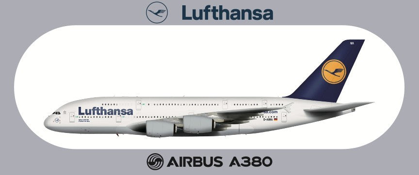 RBF現貨 LUFTHANSA A380 20*8.8CM STICKER 貼紙 S-R-380-LH 全球免運