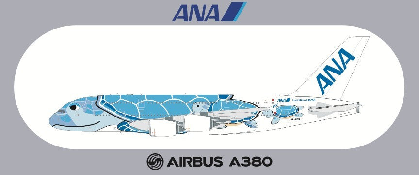 RBF ANA A380 20*8.8CM STICKER S-R-380-NH-B