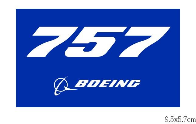 RBF現貨 BOEING 757 9.5X5.7CM STICKER 貼紙 S-B757 全球免運