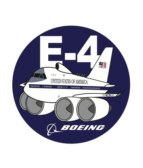 RBF現貨 USAF E-4 7CM STICKER 貼紙 S-C-E4 全球免運