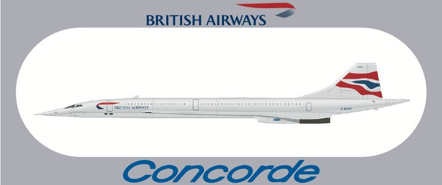 RBF 現貨 BRITISH CONCORDE 20X8.8CM STICKER 貼紙 S-R-CONC-OAF 全球免運