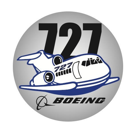RBF BOEING 727 10CM STICKER S-C-727